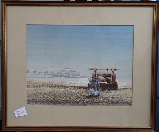 21 watercolours, Charles Bravery, mainly coastal scenes(-)